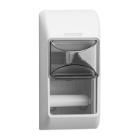 DISTRIBUTEUR PAPIER TOILETTE KATRIN POUR 2 ROUL. BLANC 14.5X14.5X30CM (1) photo du produit