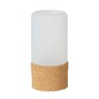BOUGEOIR HOPE VERRE BRUN/BLANC D.70 H.140MM (4X1) photo du produit