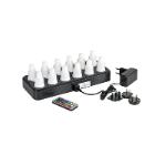 LED BOUGIES RECHARGEABLES MULTICOLOR 12PCS + STATION RECHARGE + TELECOMMANDE (1) photo du produit