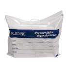 SAC IMPRIME “KLEDING-PERSOONLIJKE EIGENDOMMEN” LDPE BLANC 63/64X50CM (1X200) photo du produit