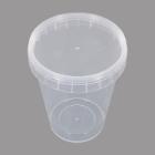 POT + COUVERCLE PP TRSP. INVIOLABLE D.95 H.117MM - 520ML (1X430) photo du produit
