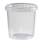 POT + COUVERCLE PP TRSP. INVIOLABLE D.131 H.127MM - 1140ML (1X188) photo du produit