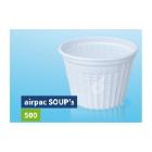 POT ROND AIRPAC (REUSE)SOUP PP BLANC D.115 H.85MM 500/600ML (24X25) photo du produit