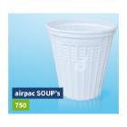 POT ROND AIRPAC (REUSE) SOUP PP BLANC D.115 H.120MM 750ML (24X25) photo du produit