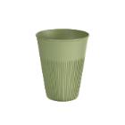 GOBELET REUSE HOT STRIPES VERT PP D.89 H.109MM - 12OZ 360ML (24X10) photo du produit