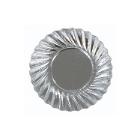ASSIETTE CARTON ROND ONDULE ARGENTE D.90MM (20X100) photo du produit