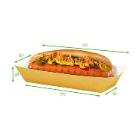RAVIER SNACK RECTANGULAIRE KRAFT BRUN/BLANC - 210/172X87/55X38MM (1X1000) photo du produit