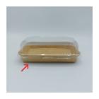 CAKE/SUSHI TRAY NR3 CARTON/PE BRUN 165X115X24MM 340ML (12X50) photo du produit