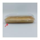 CAKE/SUSHI TRAY NR7 CARTON/PE BRUN 221X138X24MM 625ML (8X50) photo du produit
