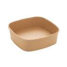 BOL A SALADE CARRE CARTON/PE BRUN 170X170X50MM - 750/900ML (6X50) photo du produit