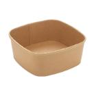 BOL A SALADE CARRE CARTON/PE BRUN 170X170X65MM - 1000/1200ML (6X50) photo du produit