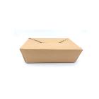 MEALBOX TOPFOLDED CARTON/PE KRAFT BRUN 140/157X196/215X65MM - 2000ML (4X50) photo du produit
