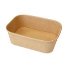 RAVIER CONTENEUR RECTANGULAIRE CARTON/PP BRUN 172X120X58MM 750ML (6X50) photo du produit