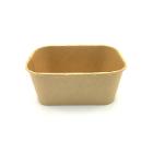 RAVIER CONTENEUR RECTANGULAIRE CARTON/PE BRUN 173X121X75MM 1000ML (6X50) photo du produit