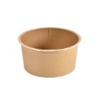 SALADBOWL RONDA WIDE FLAT SEALABLE KARTON/PE BRUIN D.150 H.75MM - 900ML (300) artikelfoto