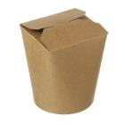 FOODCONTAINER CARTON/PE BRUN ROND 96X88 H.95MM 26OZ 650/750ML (10X50) photo du produit