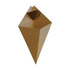 CORNET FRITES CARTON KRAFT BRUN/BRUN AVEC COIN SAUCE 160X270MM (1X800) photo du produit