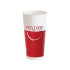 GOBELET CARTON/PE ENJOY ROUGE D.89.6 H.168MM - 500/666ML (20X50) photo du produit