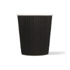 BEKER KARTON RIPPLE WAND ZWART D.80 H.90MM - 8OZ 230ML (20X25) artikelfoto