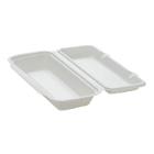 MEALBOX PANINI CANNE A SUCRE BLANC 290X135X60MM (OUVERT 290X270X30MM) (4X50) photo du produit