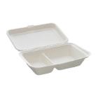 MEALBOX DUO CANNE A SUCRE BLANC 2 COMP. 240X160X60MM 200/300ML (8X50) photo du produit