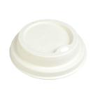 COUVERCLE DOME CANNE A SUCRE BLANC POUR GOBELET CARTON D.90MM (20X50) photo du produit