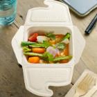 TAKEAWAY MEALBOX/DOGGYBAG PULP 130X130X74MM 500ML (2X150) photo du produit