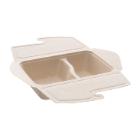 TAKEAWAY MEALBOX/DOGGYBAG PULP 2 COMP. 210X150X53MM 500/300ML (2X75) photo du produit