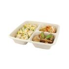BAKJE SUIKERRIET NATUREL 3 VAKS 230X230X45MM - 400/200/200ML (4X75) artikelfoto