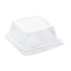 COUVERCLE DOME RPET TRSP GRAB&GO 150X150X54MM > 734405/555 (4X75) photo du produit