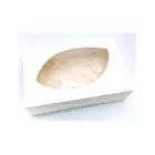 BOITE CATERING CARTON + FENETRE BLANC 464X314X80MM (5X10) photo du produit