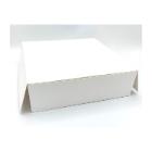 BOITE A TARTE CARTON BLANC 210X210X580MM (12X25) photo du produit
