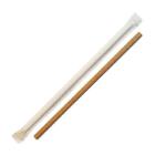 PAILLE DROITE PAPIER KRAFT BRUN 3 PLIS D.8 L.240MM EMB.INDIV.PAP. (30X100X1) photo du produit