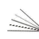 PAILLE DROITE PAPIER NOIR/BLANC ASSORTI 3 PLIS D.6 L.200MM EN SACHET (24X200) photo du produit