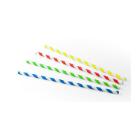 PAILLE DROITE PAPIER LIGNE ASSORTI 3 PLIS D.6 L.230MM EN SACHET (24X100) photo du produit