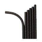 PAILLE PLIABLE PAPIER NOIR 3 PLIS D.6 L.220MM EMB.INDIV.PAP. (20X250X1) photo du produit