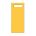 POCHETTE DAISY JAUNE 8.5X20CM + SERVIETTE BLANC 2LGS 23X39CM (1X500) photo du produit