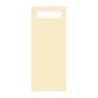 POCHETTE ECOLINE CHAMPAGNE 8.5X20CM + SERVET WIT 2LGS 23X39CM (1X500) artikelfoto
