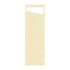 SACCHETTO CHAMPAGNE 11.5X23CM + SERVIETTE DUNISOFT AIRLAID BLANCHE (4X60) photo du produit