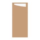 SACCHETTO ECOBRUN 8.5X19CM + SERVET PAP.2PLIS. BLANC (4X100) photo du produit