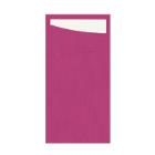 SACCHETTO FUCHSIA 11.5X23CM + SERVIETTE DUNISOFT BLANCHE (4X60) photo du produit