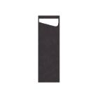 SACCHETTO SLIM NOIR 7.5X23CM + SERVIETTE BIO DUNISOFT BLANCHE (4X60) photo du produit