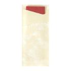 SACCHETTO CHAMPAGNE 8.5X19CM + SERVIETTE PAP. BORDEAUX - 2PLIS (5X100) photo du produit
