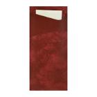 SACCHETTO BORDEAUX 8.5X19CM + SERVIETTE PAP. CHAMPAGNE - 2PLIS (5X100) photo du produit