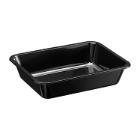 ASSIETTE MENU PP INJECTE NOIR 228X178X50MM - 1 COMP. - 1400ML (1X260) photo du produit