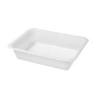 ASSIETTE MENU BIOPLASTIC BLANC 227X178X50MM - 1 COMP. - 1345ML (1X216) photo du produit