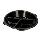 ASSIETTE PEARL PP NOIR 3 COMP D.250X42MM 590/370/238/ML (1X300) photo du produit