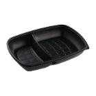 RAVIER FASTPAC PP NOIR RECT . 2 COMP. 280X200X40MM-800/500ML (3X50) photo du produit