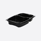 RAVIER BISTRO PP CHALK NOIR RECT. 2 COMP. 254X174X42MM - 580/330ML (6X50) photo du produit