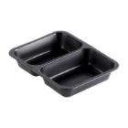 ASSIETTE MENU PP THERMOF. NOIR 227X178X40MM - 2 COMP. - 550/480ML (1X216) photo du produit